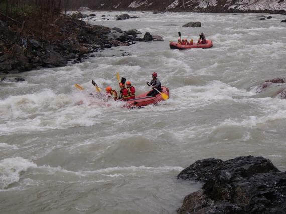 Action-Packed Rafting on the Mukawa River Rapids