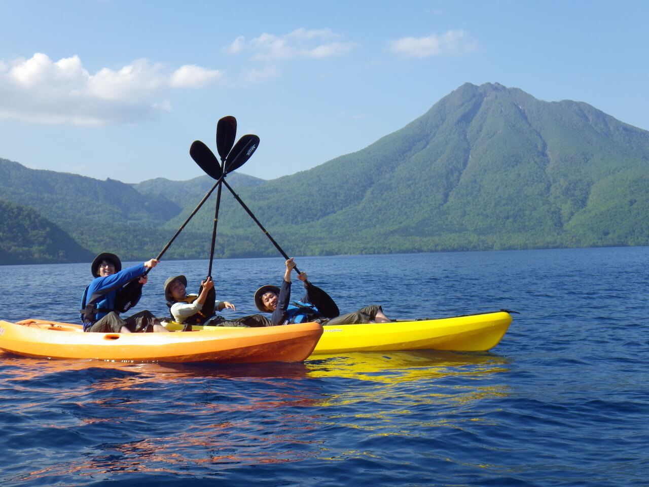 Crystal-Clear Kayak Tour of Lake Shikotsu