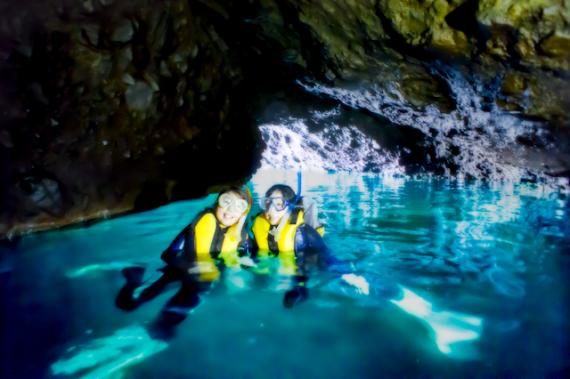 Blue Cave Snorkeling on the Shakotan Peninsula