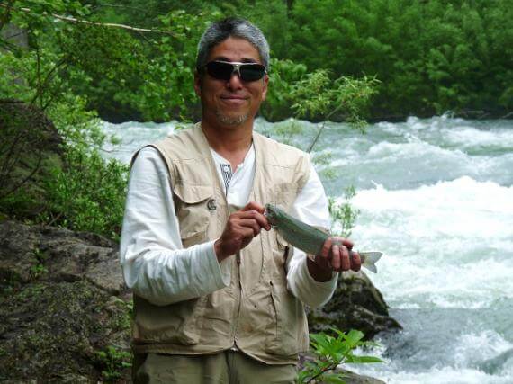 Reeling in Rainbow Trout from the Tokachi River