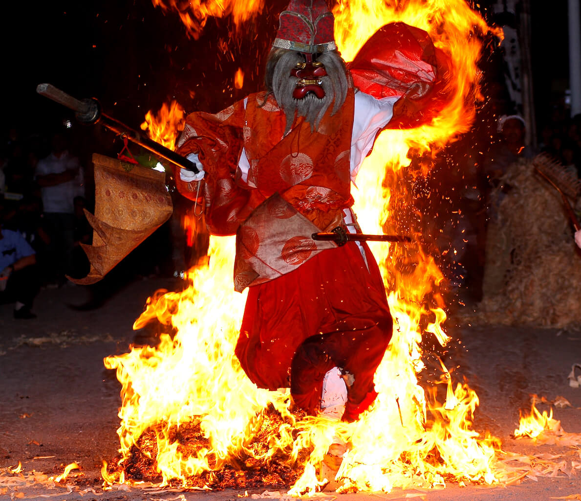 Dance Among the Flames at the Shakotan Fire Festival