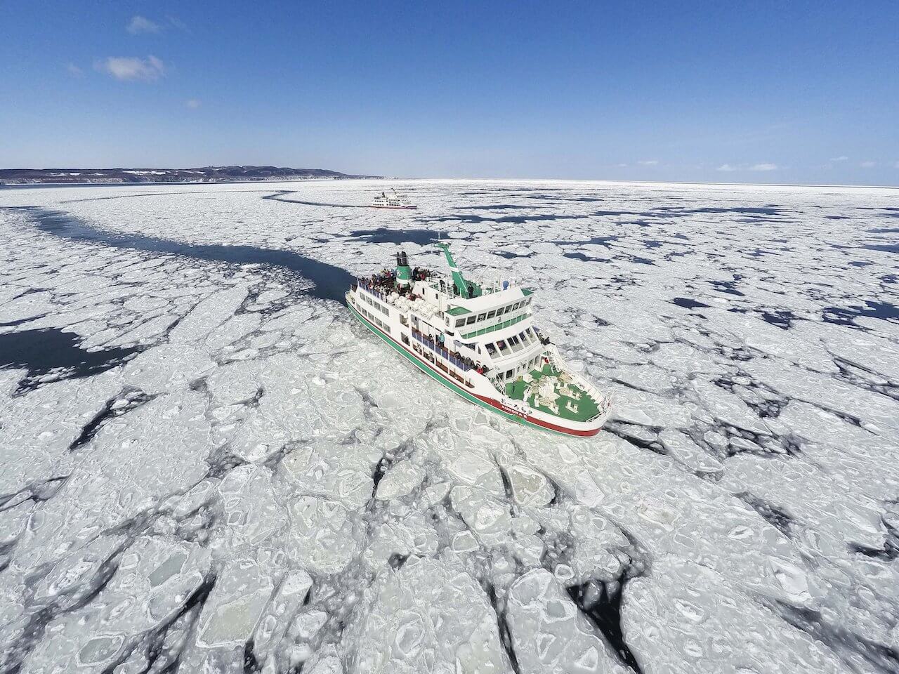 Blast Through Drift Ice on the Icebreaker Ship Aurora